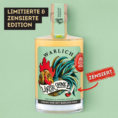 6x WARLICH LIKÖR OHNE EI, LIMITIERTE & ZENSIERTE EDITION 0,5 L