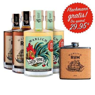 FLACHMANN-SET LIKÖR OHNE EI, LIMITIERTE & ZENSIERTE EDITION