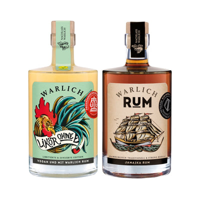 BUNDLE WARLICH RUM & WARLICH LIKÖR OHNE EI, LIMITIERTE & ZENSIERTE EDITION 0,5 L